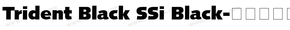 Trident Black SSi Black字体转换
